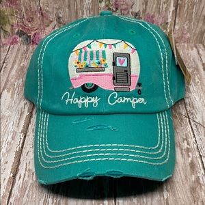 COPY - Happy Camper Washed Vintage Style Ball Cap